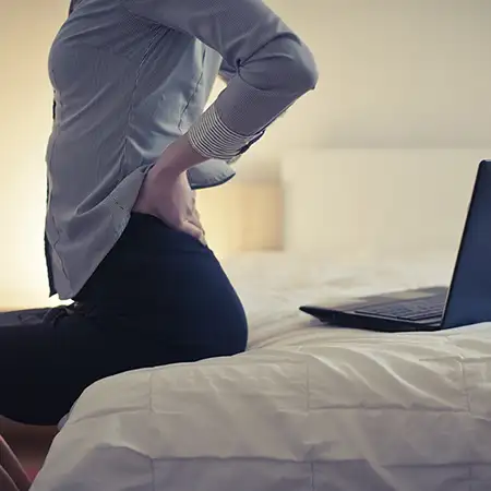 Pain that worsens with movement