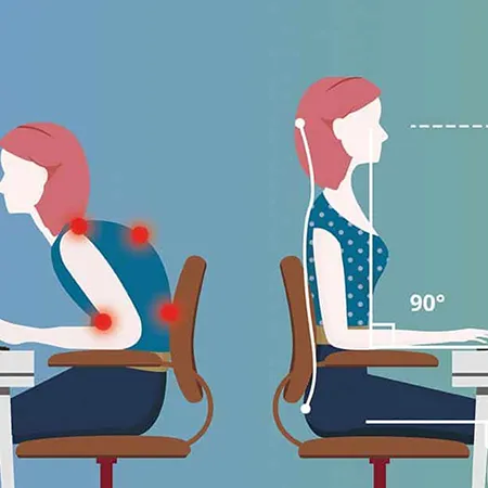 Tech neck from prolonged device use